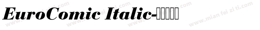 EuroComic Italic字体转换
